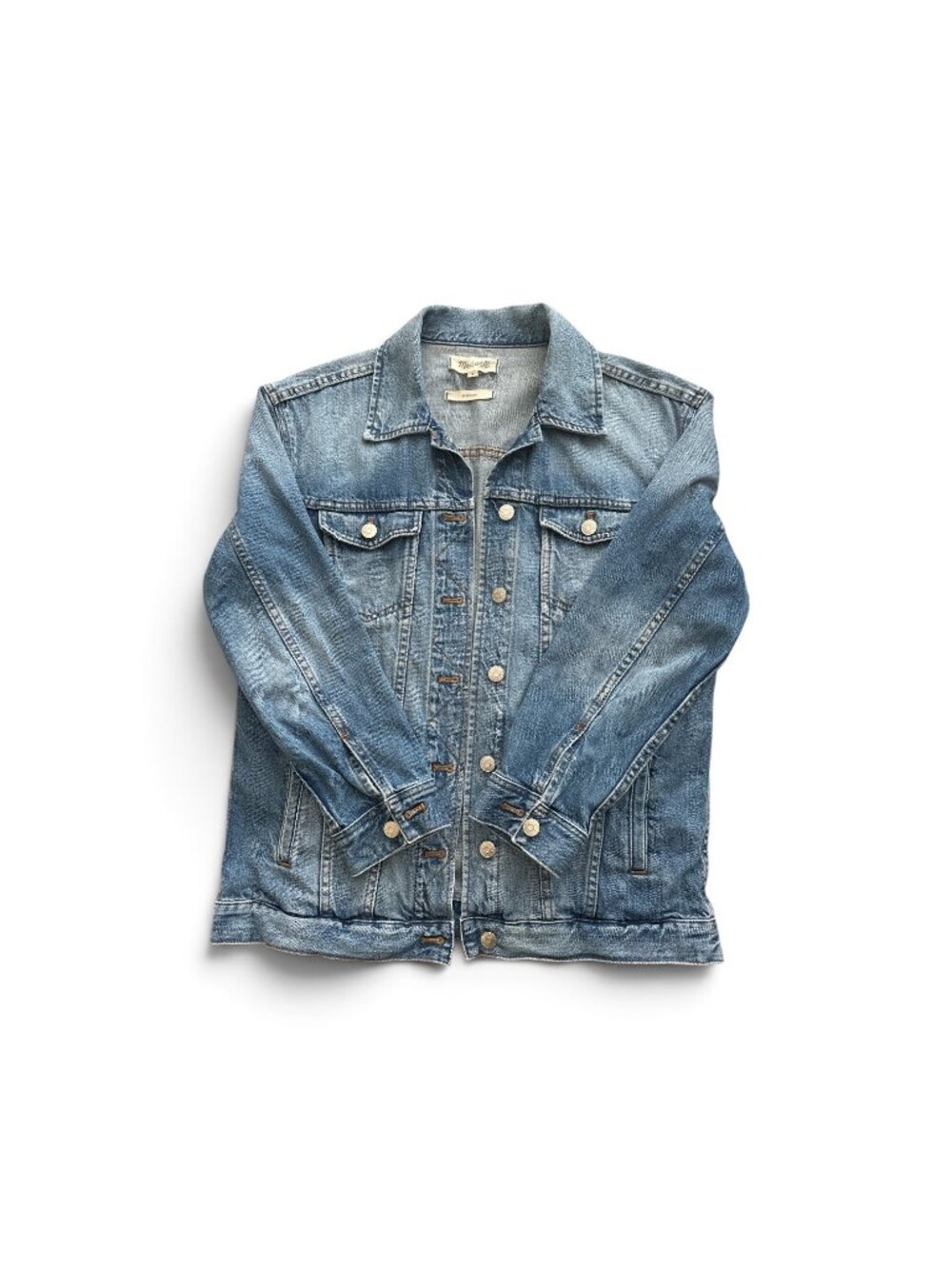 Madewell The Oversized Trucker Jean Jacket - Size Medium